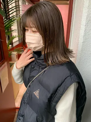 ミディアム 柔らかいカラー🎀 rinaのヘアスタイル