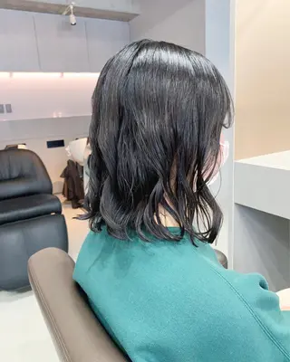 ミディアム パーマ ボブパーマコテ巻き風 パーマNo1深江秀平のヘアスタイル