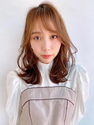 ミディアム カラー 似合わせレイヤー 🇰🇷荒木洋文のヘアスタイル