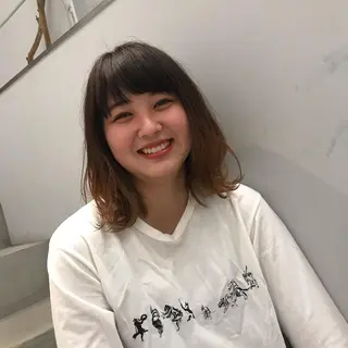 ミディアム 不破一輝/栄/矢場町 ボブ/レイヤー/艶髪のヘアスタイル