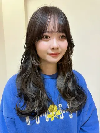ロング カラー ペッツ本店 スタイリスト増田ゆきのヘアスタイル