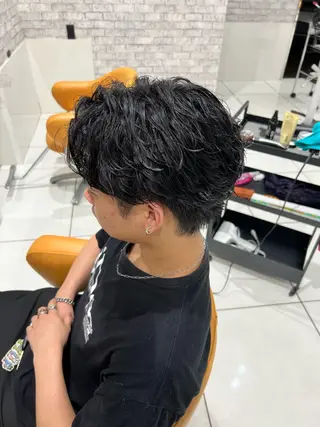 ミディアム Oops旧TABOO 早野太郎のヘアスタイル