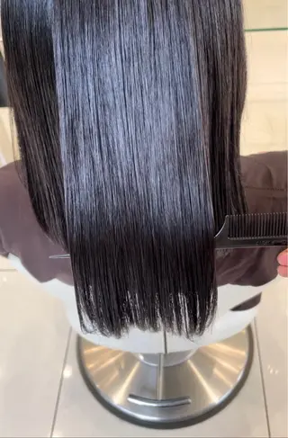 セミロング パーマ Saya／ 縮毛矯正・髪質改善のヘアスタイル