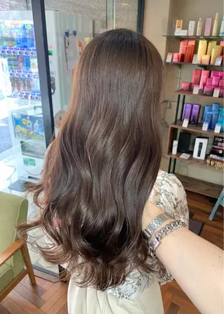 ロング カラー 矢野 晃平のヘアスタイル
