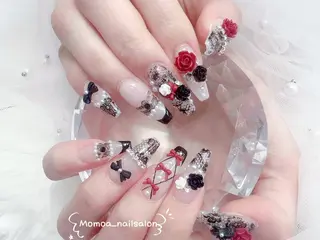 ネイル MoMoA Nail ネイル長さ出し専門店のネイルデザイン