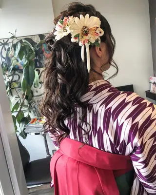ロング ヘアアレンジ pep natsumiのヘアスタイル