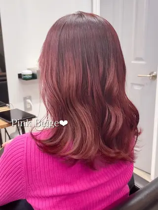 ミディアム カラー 韓国美髪矯正✂️ 佐藤ヒロのヘアスタイル