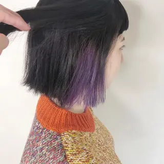 ショート カラー カラーモデル募集中 美容室ハピスのヘアスタイル