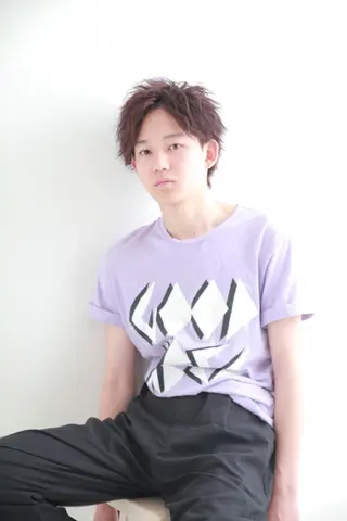 ショート カラー メンズ メンズヘア特化 崎田 成人のヘアスタイル