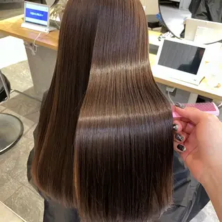 ロング カラー 💘韓国レイヤー上 品カラーruru💘のヘアスタイル
