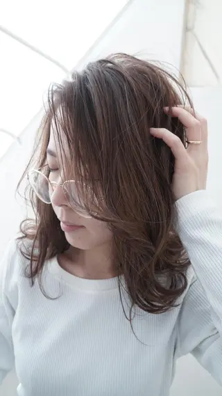 ミディアム カラー ショート/髪質改善/ 【きち】のヘアスタイル