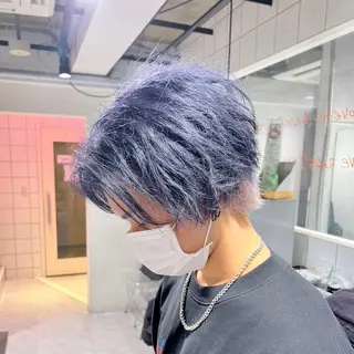カラー メンズ 新世代パーマ⚡️ の達人トモ⚡️のヘアスタイル