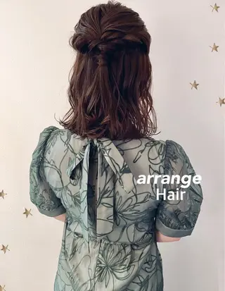 ミディアム ヘアアレンジ 市川 千夏のヘアスタイル