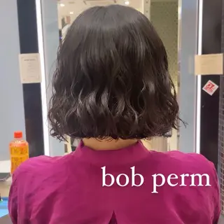 セミロング パーマ ボブパーマ 🌷ヨシカワハナコのヘアスタイル