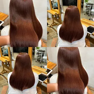 ロング カラー RINNO🌷透明感 カラー/縮毛矯正のヘアスタイル