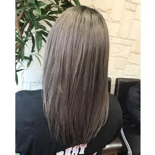 セミロング カラー 髪質改善 艶髪🔵ﾌｾﾅｵﾔのヘアスタイル