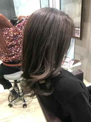 セミロング カラー パーマ ヘアアレンジ メンズ キッズ ネイル マツエク・マツパ EnBlesS西宮 マンツーマン神道有基のヘアスタイル