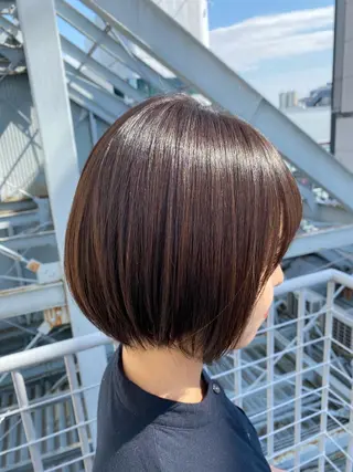 ショート 🩵ブリーチカラー 🐈MIORI🩵のヘアスタイル