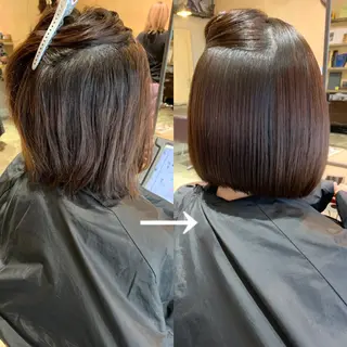 セミロング パーマ むらたねね🌻 艶髪🫧韓国ヘアのヘアスタイル