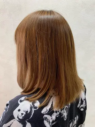 ミディアム 加藤 遥花のヘアスタイル