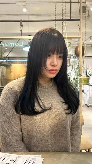 ロング じゅわっと暖色カラー 🍊Moemiのヘアスタイル