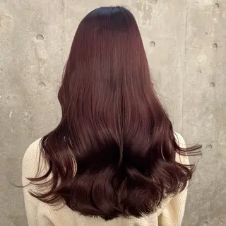 セミロング カラー 大人っぽ♡上品な暖色 ♡ブリーチなし♡のヘアスタイル