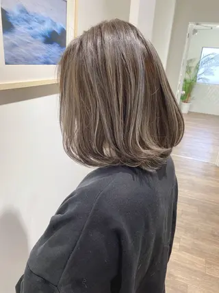 ミディアム カラー ハイライト⭐️上野 高広のヘアスタイル