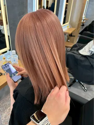 カラー 札幌ブリーチなし 👑ヒリュウのヘアスタイル