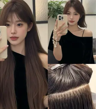 羽エクステ/エクステ JIJIA美容室のヘアスタイル