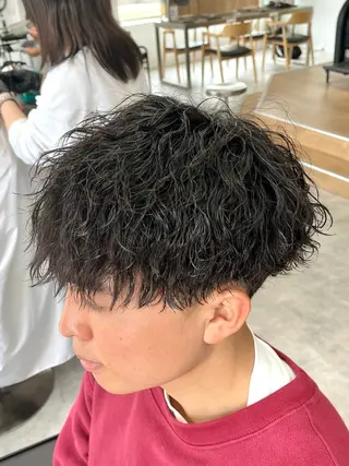 ショート パーマ メンズ 新潟メンズパーマ 新潟駅/小田拓実のヘアスタイル