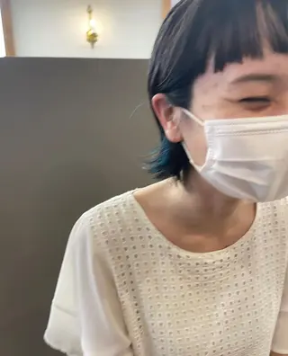 ショート パーマ/透明感カラー 元町🌱takutoのヘアスタイル