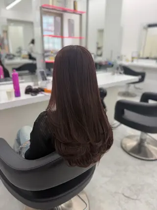 ロング カラー 🤍レイヤー/顔周り /hirari🤍のヘアスタイル