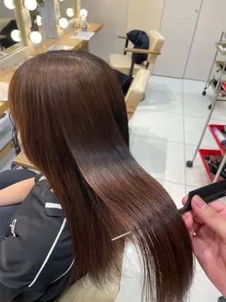 セミロング 本厚木パーマ&ブリー チMEN'Sショートのヘアスタイル
