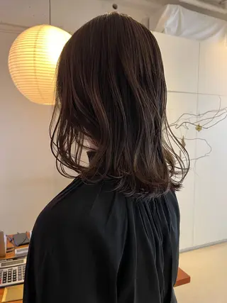 ミディアム 横浜美容室LINE /古賀紅音のヘアスタイル