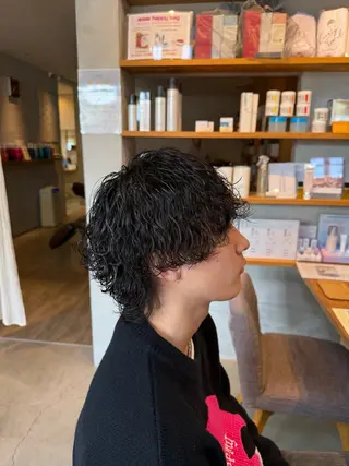 ミディアム パーマ メンズ 🔥KOSEI🔥 波巻き/ツイスパのヘアスタイル