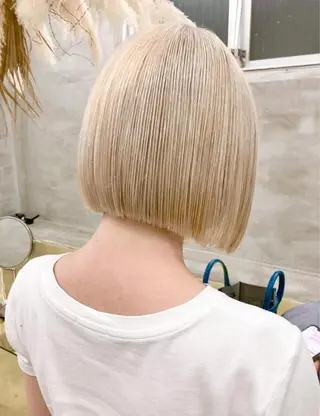ショート カラー スパイラルパーマ 🌐hina⭐️のヘアスタイル