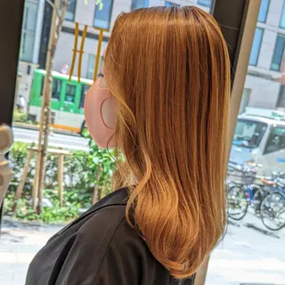 セミロング パーマ  知念　香トータル ビューティー🌷のヘアスタイル