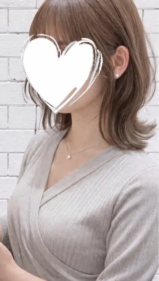 ミディアム お褒めの口コミ多数✨ 美髪カラー/浦本冴絵のヘアスタイル