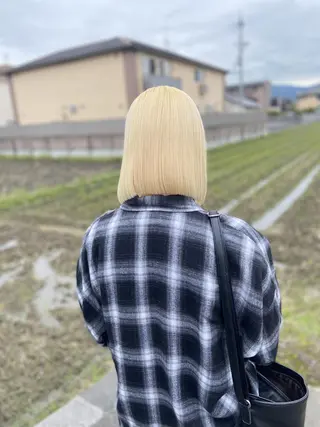 セミロング カラー 奈良天理 mihoのヘアスタイル