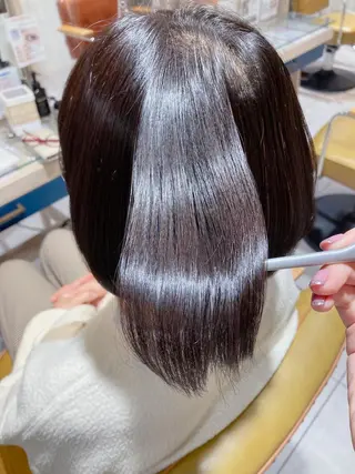 ショート パーマ 🫧透明感イルミナ カラー🫧三浦菜々子のヘアスタイル