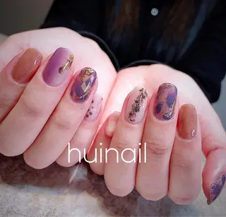 ミディアム めぐみのネイルサロン スタッフ練習のネイルデザイン