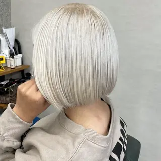 ショート カラー Lull1人美容室 バレイヤージュのヘアスタイル