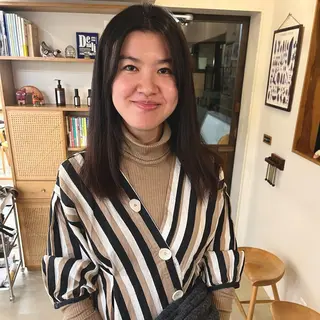 セミロング カラー 宇野澤 銘のヘアスタイル