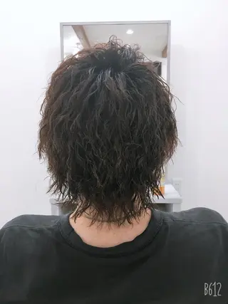 ショート パーマ メンズ 長塚 翔也のヘアスタイル