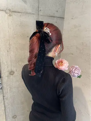 ロング ヘアアレンジ 美髪× ヘアセット✨Araiのヘアスタイル