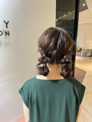 ミディアム マンツーマン 縮毛矯正/マユコのヘアスタイル
