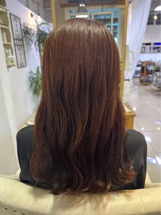 セミロング カラー Rio /eMu☆･:*のヘアスタイル