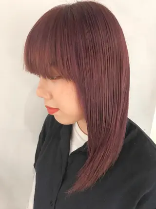 ミディアム ショート・ボブ ・ウルフ✂︎IMAIのヘアスタイル