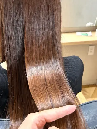 セミロング パーマ 児玉 りなのヘアスタイル
