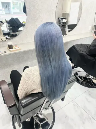 ロング 🦋ハイトーン🦋 石山 希理🦋のヘアスタイル